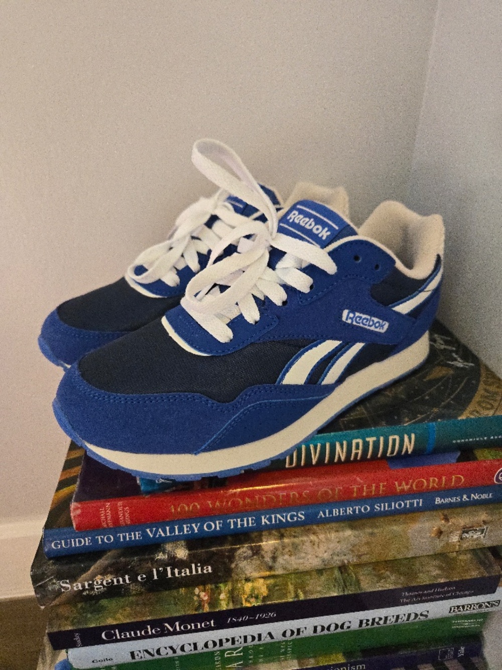 Blue Reebok, Women's Sneakers, Size 7.5, Comfort Footbed by Ortholite